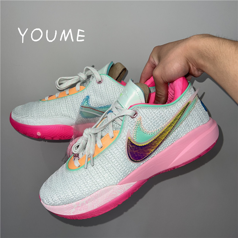 nike lebron 20詹姆斯20lbj20黑金白粉紫罗兰男篮球鞋dj5422-003