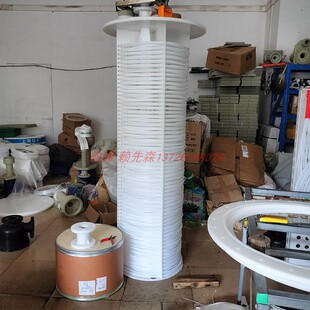 卧式 换热器冷凝器结构 PP塑料白色圆形管壳式 铁氟龙换热器电热管