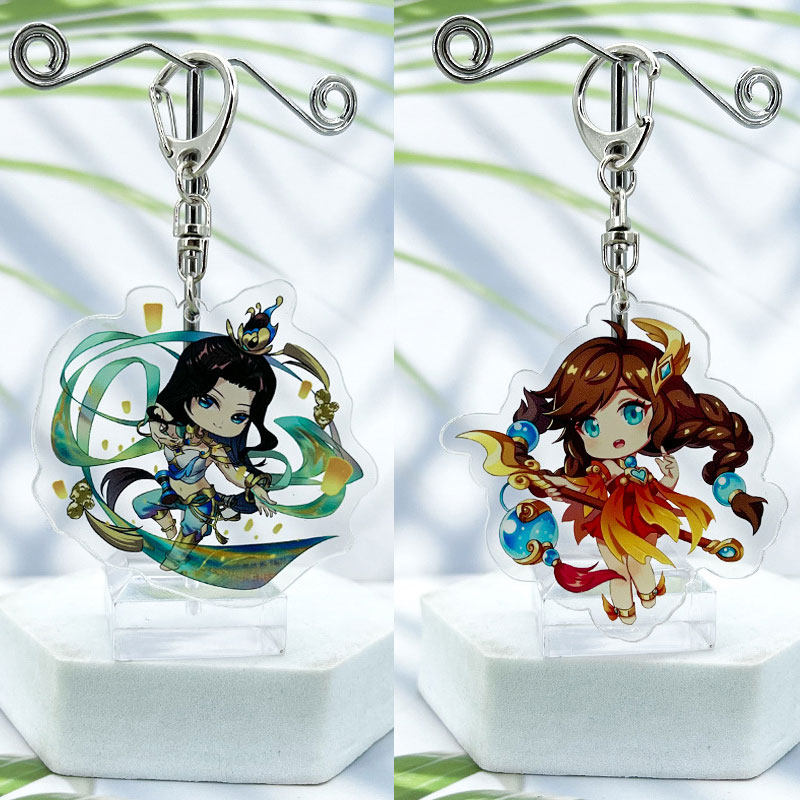 新款貂蝉遇见胡旋王者荣耀中路法师钥匙扣亚克力书包小挂件大乔