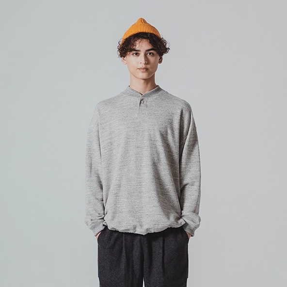 Jackman日系复古棒球卫衣 半开襟套头衫 加厚蓬松 宽松落肩