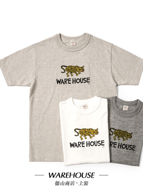 Warehouse x Yusuke Hanai 花井雄介捷豹印花限定筒织纯棉T恤