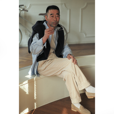 VALLEE 重磅全棉面料灯芯绒宽松直筒休闲裤 VE065