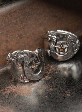 B.M.T 古董级银质餐具 手工改制18K 戒指 每一枚皆独有 BMT-026