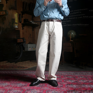 骨感廓形 GypsySons 15oz军规帆布伐木工裤 蓝标直筒长裤可搭背带