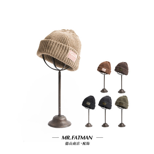 针织水手帽男女短款Mr.Fatman