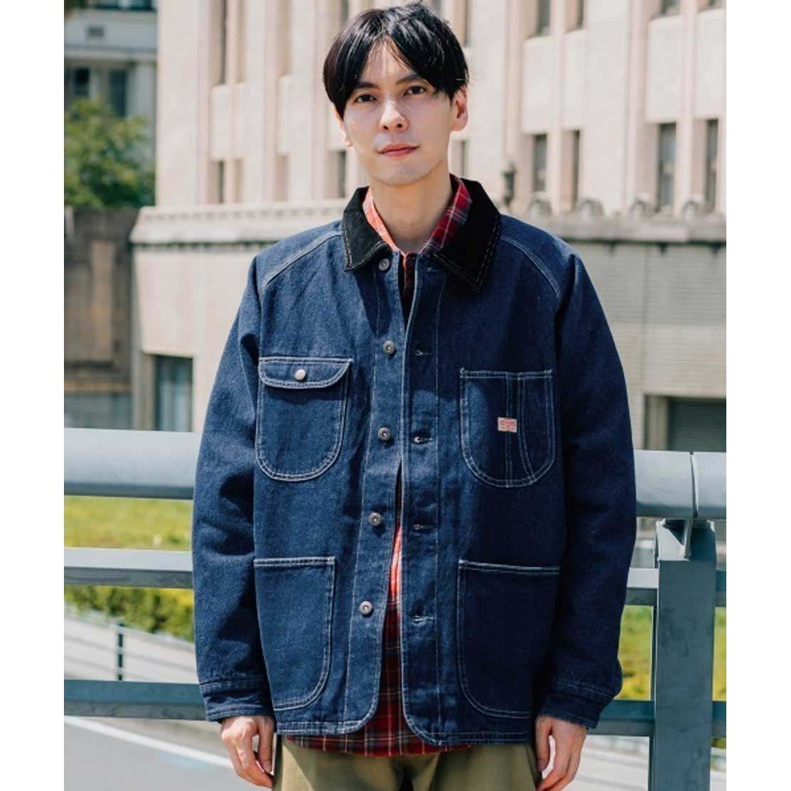 KRIFF MAYER丹宁抓绒连体衣 11盎司复古工装冬季保暖男女同款外套