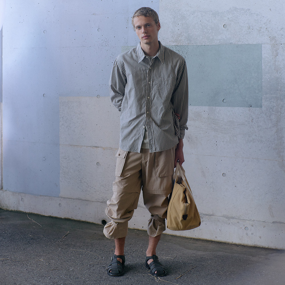 Phigvel Makers 一裤两穿 超经典直筒复古水洗棉麻长裤男