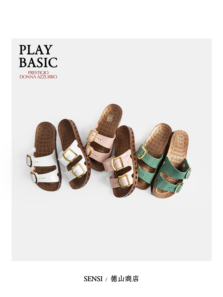 SENSI 意大利制 减震按摩耐穿通风速干 松弛感夏季凉鞋4151