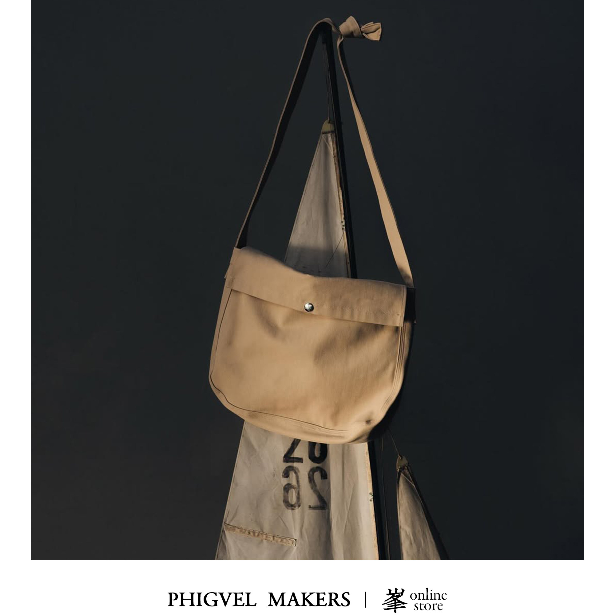 Phigvel Makers 懂经典选它！OX帆布包 旧化效果日制邮差包工具包