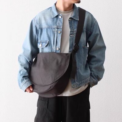 Warenfaus复古信使包 怀旧落棉肌理 斜挎包男女通勤出游宝藏单品