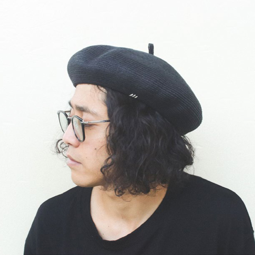 HUNTISM拉菲草贝雷帽 轻量化透气防晒帽男女同款日系复古风