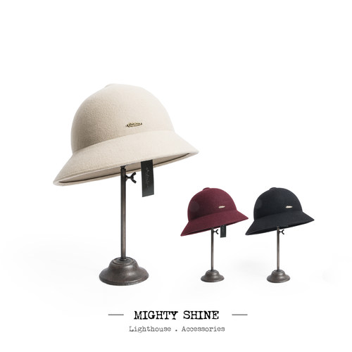 简约merino羊毛1203009短沿帽