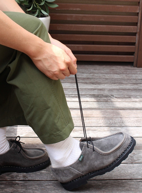 Paraboot michael 法国制正统休闲皮鞋 绒面厚底增高休闲麂皮鞋