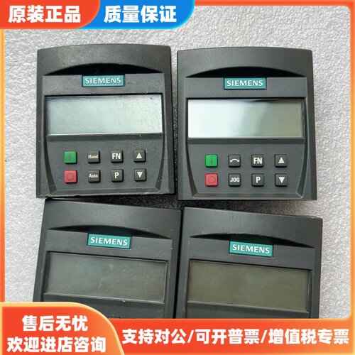 议价品出西门子面板四个，型号6SE6400-0BE00-0AA1，