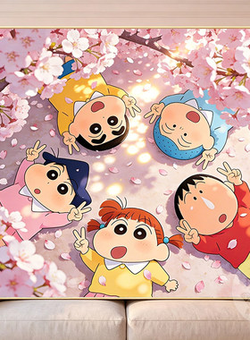 蜡笔小新樱花满钻DIY钻石绣