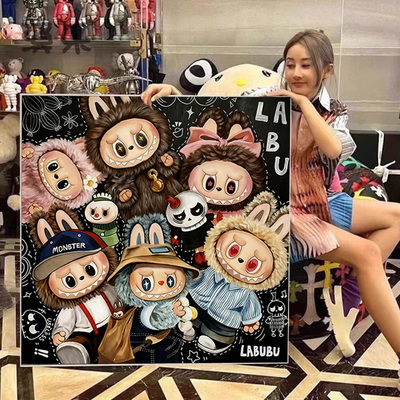 卡通拉布布钻石画2025新款