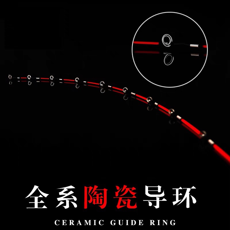欧贝丝特全陶瓷导环竿稍纳米不易断玻仟杆稍欧贝斯特筏钓竿梢包邮