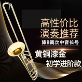 降B调转F调次中音变调长号乐器拉管铜管乐队演奏黄铜长号精选