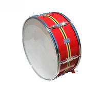 22英寸红色大军鼓厂家供应学校乐器大队鼓少先队大鼓三色高档款