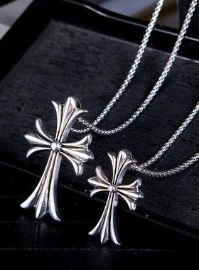 潮项链男女韩版时尚吊坠学生情侣十字架复古个性潮人生日礼物挂坠