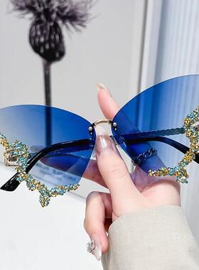 太阳眼镜今年新款眼镜印花墨镜防紫外线花边个性潮流