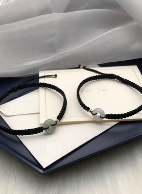 平安喜乐平安扣情侣编织手绳ins轻奢小众高级设计感手链2026潮流