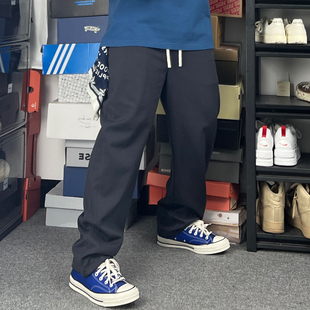 斌斌梨轻薄柔软透气夏季休闲裤港风简约基础百搭卫裤宽松直筒长裤