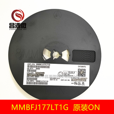 ON安森美MMBFJ177LT1G 丝印6Y SOT-23 P沟道JFET结型场效应晶体管