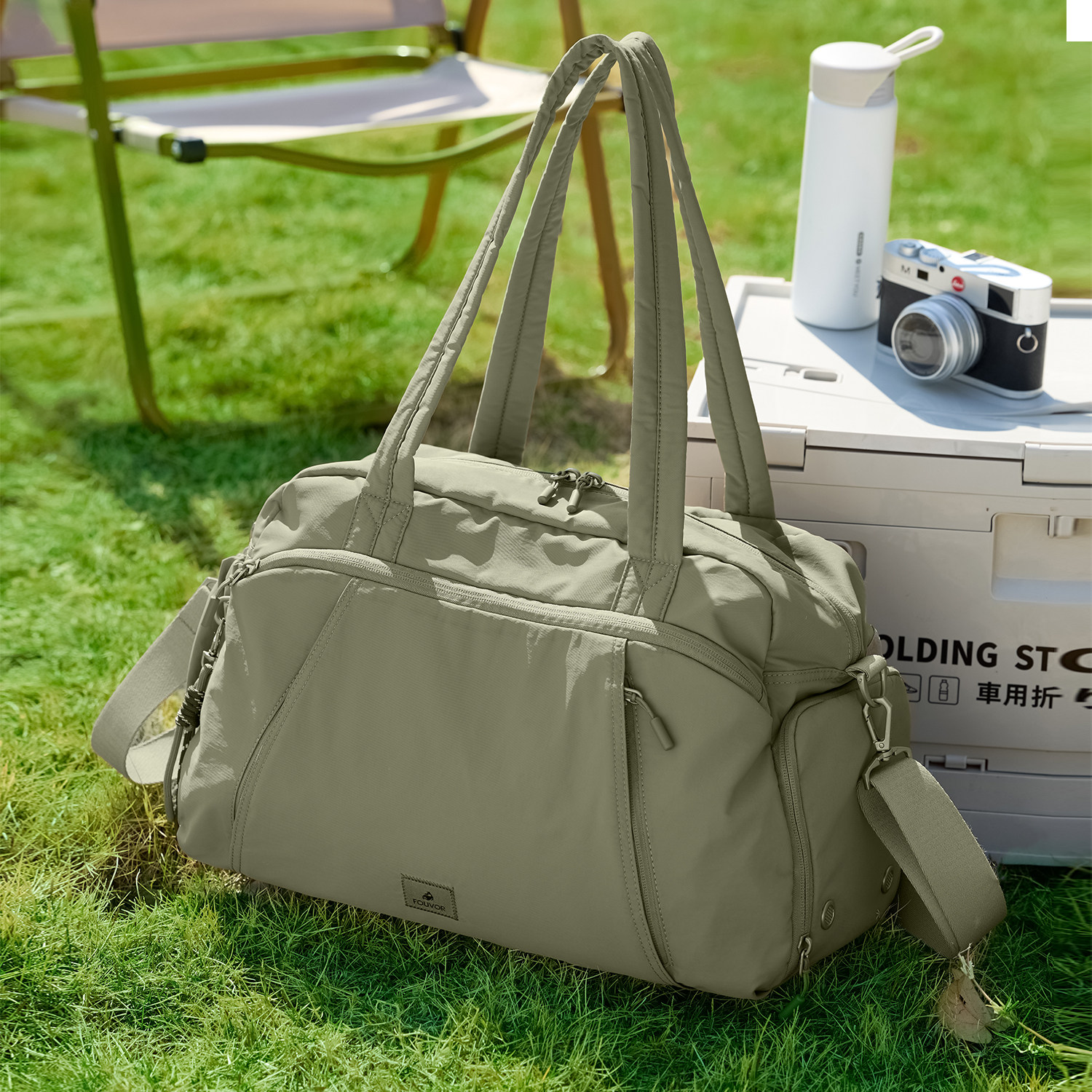 火狐健身包干湿分离大容量旅行包女手提斜挎包短途运动妈咪登机包