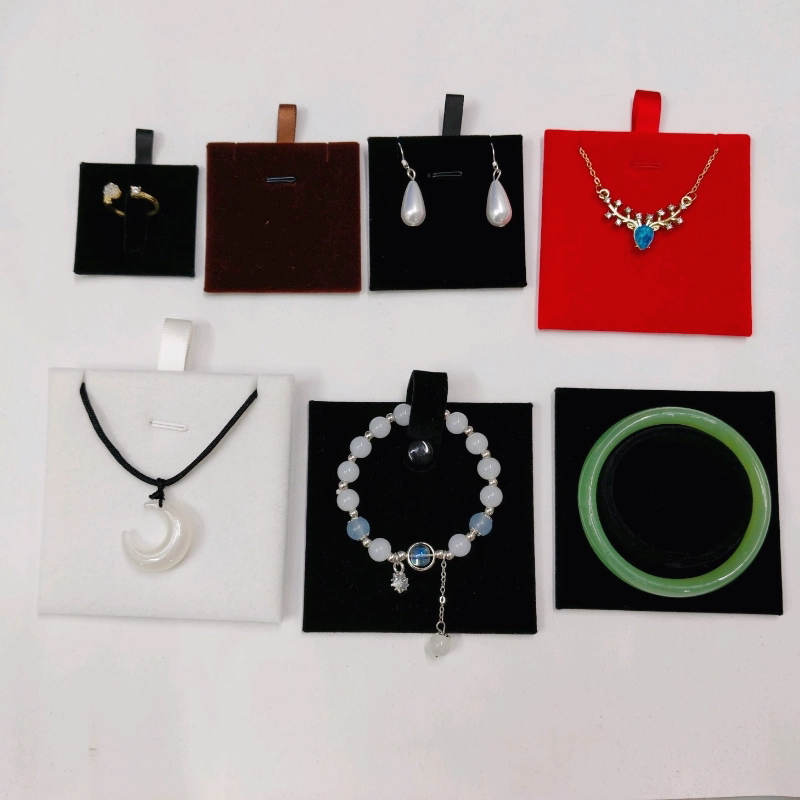 项链内衬饰品盒吊坠挂板手镯内托首饰挂件展示板海绵垫绒布卡托