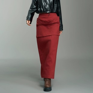 设计感小众牛仔8D6123 半裙造型感短款 YIJIANGLAN 2025早秋新品