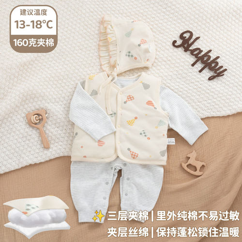 婴儿马甲冬季保暖加厚背心