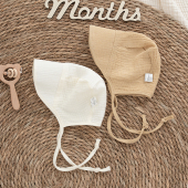 宝宝夏季 纱布遮阳帽子新生婴儿A类透气吸汗防晒外出帽小月龄薄款