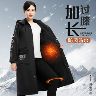 罩衣男女 秋冬防风防水防尘干活外套长袖 加长款 劳保大褂工作服男装