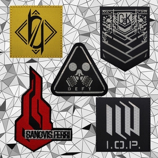 少女前线反光魔术贴章士气章动漫臂章404小队格里芬徽章DIY背包贴