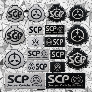 SCP基金会魔术贴章 机动特遣队臂章 标志徽章 刺绣布贴户外背包贴
