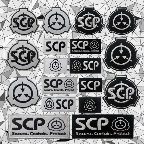 SCP基金会魔术贴章 机动特遣队臂章 标志徽章 刺绣布贴户外背包贴