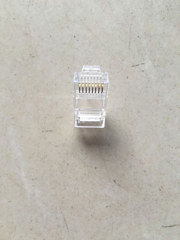 10-18新券正品超五类网络rj45 8芯加厚水晶头