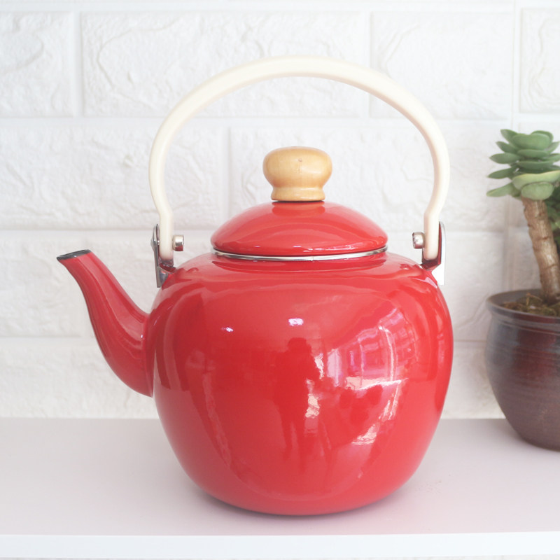 【工厂库存清仓】搪瓷茶壶2l3l烧水壶功夫茶壶明火电磁炉通用