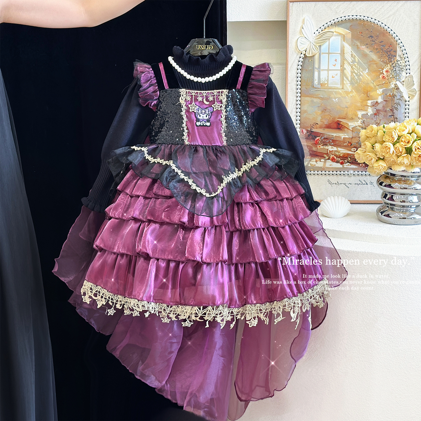 女童库洛米裙子重工洛丽塔公主裙