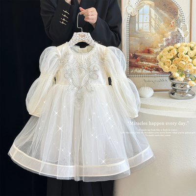 女童高端礼服裙秋冬季轻奢公主裙