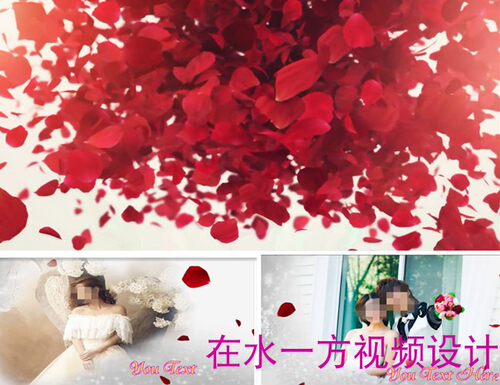 H10唯美浪漫edius婚礼婚庆迎宾片头视频模板婚礼结婚开场模板