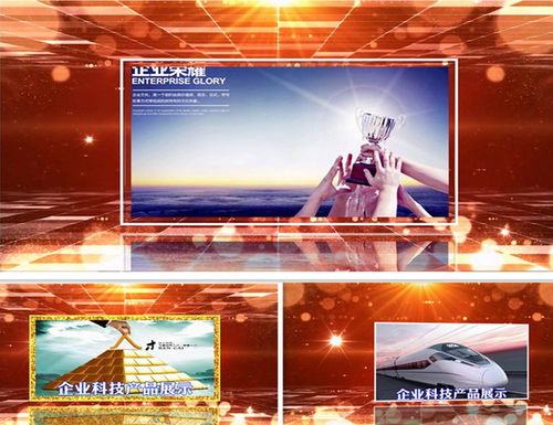 H250企业科技展示edius企业宣传图文年会年庆展示视频ed模板素材
