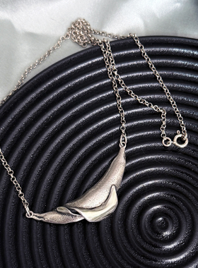 中古欧洲回流设计师925北欧风格银项链