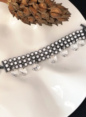 中古法产Babylone Paris暗黑美学水晶手链