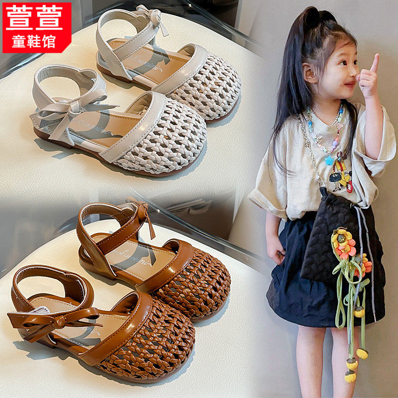 儿童小女孩夏天鞋子2025爆款女童凉鞋公主软底夏季包头2岁3小童鞋