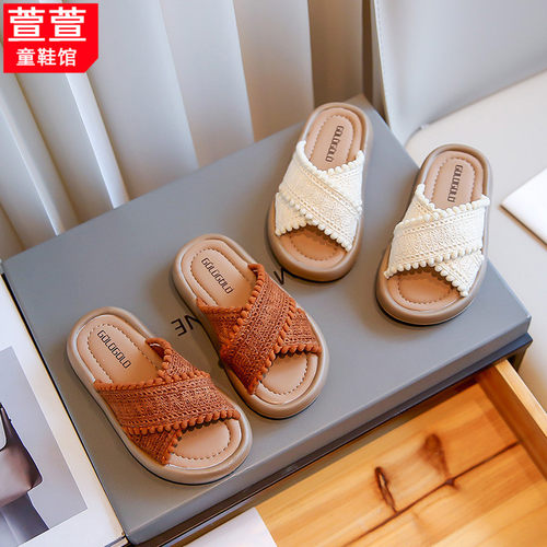 亲子凉拖鞋儿童沙滩鞋软底女宝宝