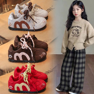 魔术贴儿童鞋子春秋女童运动鞋2026新款春款男童板鞋软底宝宝春鞋