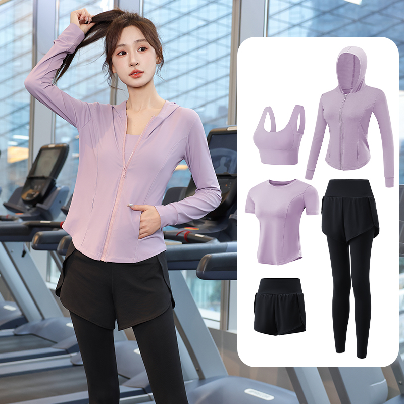 瑜伽服五件套女士新款