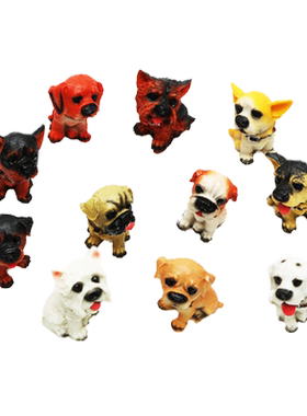 仿真小狗狗创意礼物书桌生日摆件